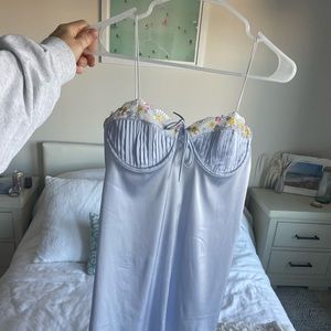Light blue slip dress for love and lemons Victoria secret dupe